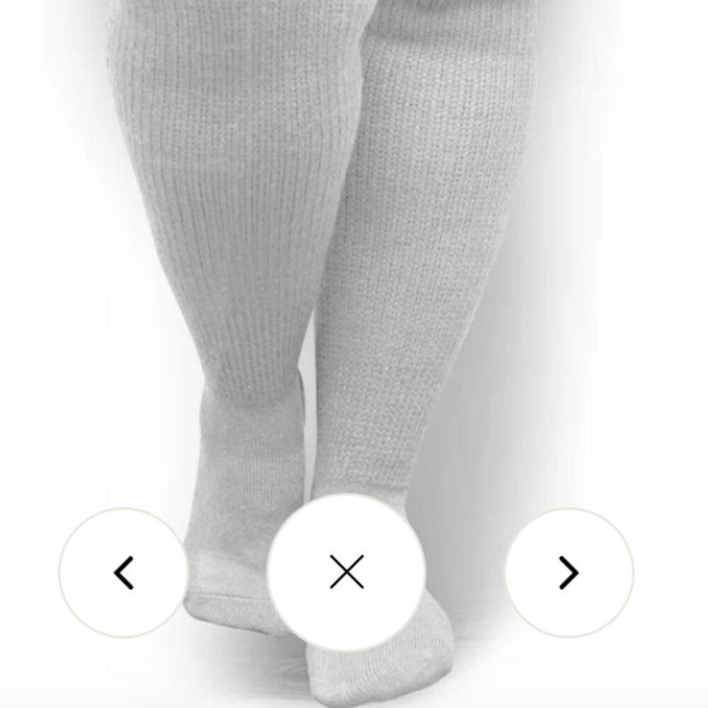 Thunda Thighs Size Small Cozy Thigh High Socks for Plus Size Thick Thighs